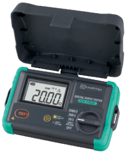 Thiết bị đo điện trở đất Kyoritsu KEW 4105DL (20Ω/200Ω/2000Ω, IP67, túi mềm)